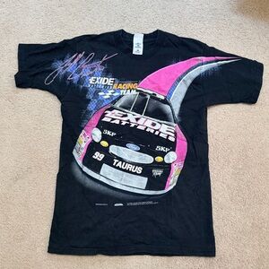 Fruit of the Loom Black and Pink T-Shirt